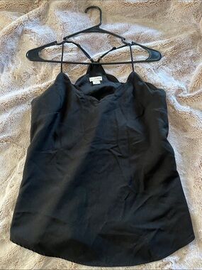 J. Crew Black Spaghetti Strap Tank Top